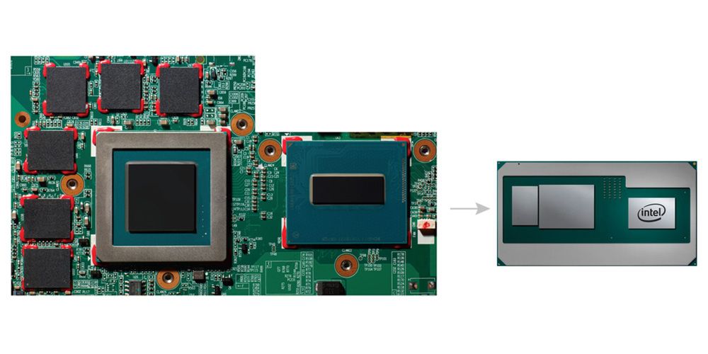 Rozproszone po płycie procesor, grafika i pamięci trafią na jeden „układ” dzięki mostkowi EMIB.