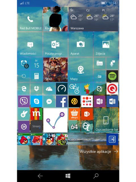 Uciekinier z Androida na Windows 10 mobile — recenzja