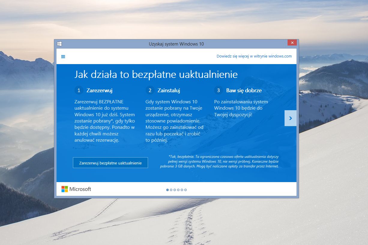 Microsoft reklamuje Windows 10 na wszystkie sposoby