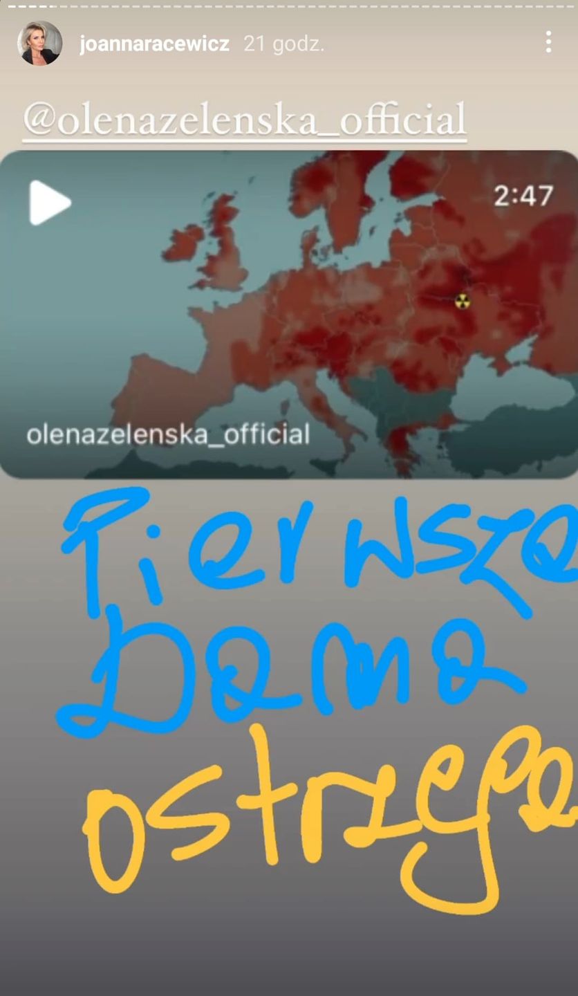 Joanna Racewicz przekazuje ostrzeżenie od Ołeny Zełenskiej