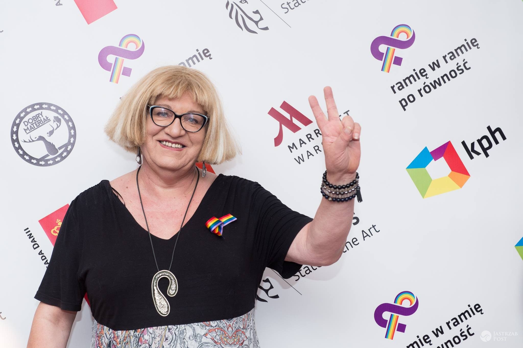Anna Grodzka na gali Kampanii Przeciwko Homofobii