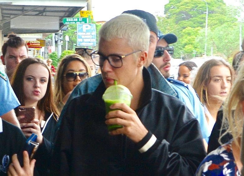 Justin w drodze na lunch