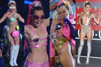 PRAWIE NAGA Miley Cyrus na MTV Video Music Awards... (ZDJĘCIA)