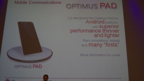 LG Optimus Pad odpowiedzią na iPada i Galaxy Tab 1