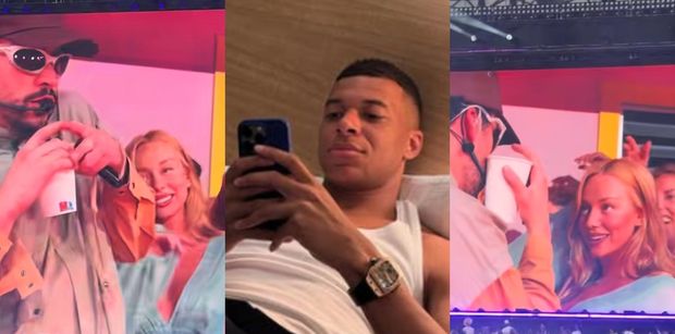 Szalejąca na koncercie Bad Bunny'ego ukochana Mbappé nagle pojawiła się na telebimie. Fajnie się bawiła bez piłkarza? (WIDEO)