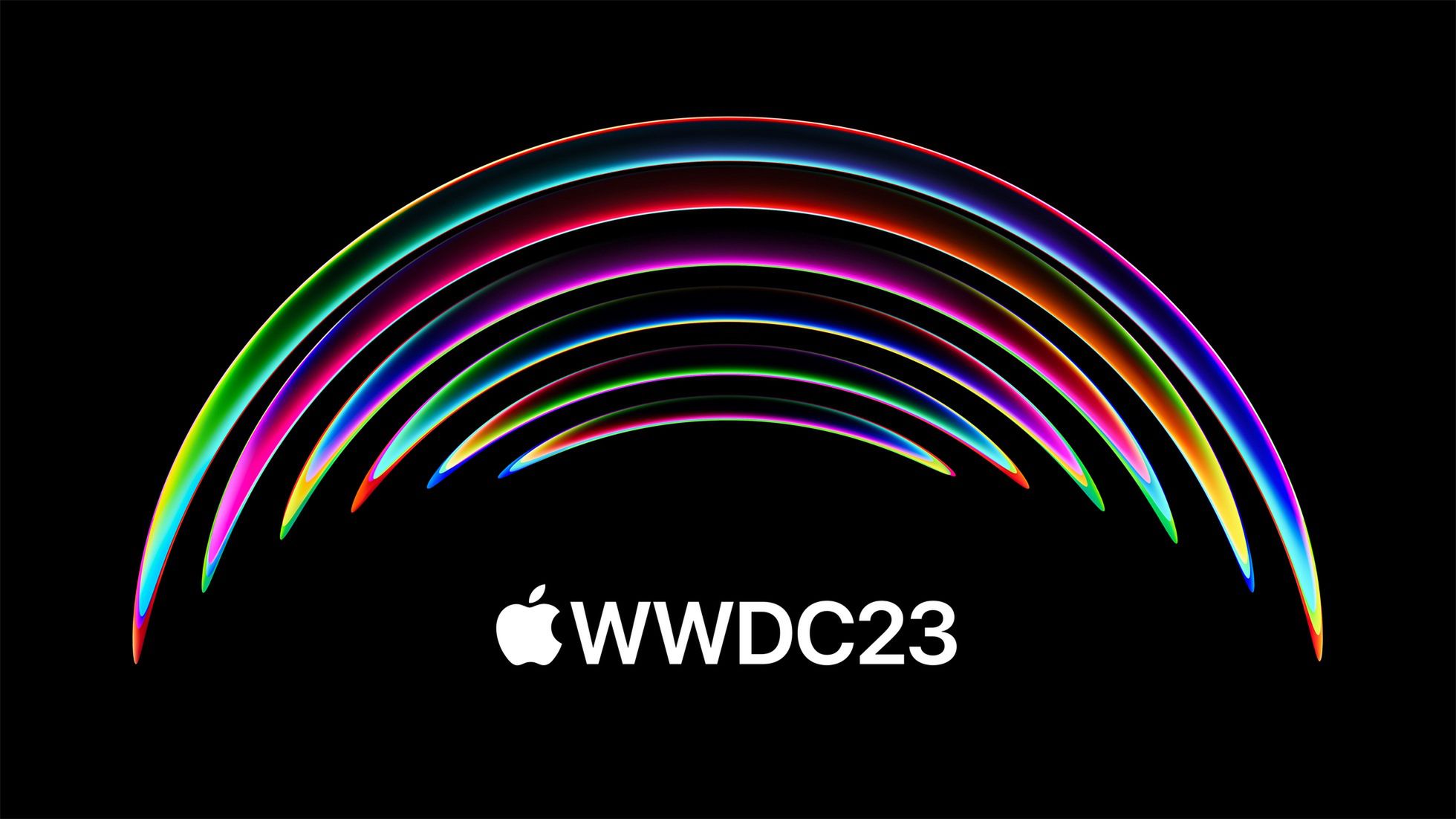 Grafika zapowiadająca WWDC 2023