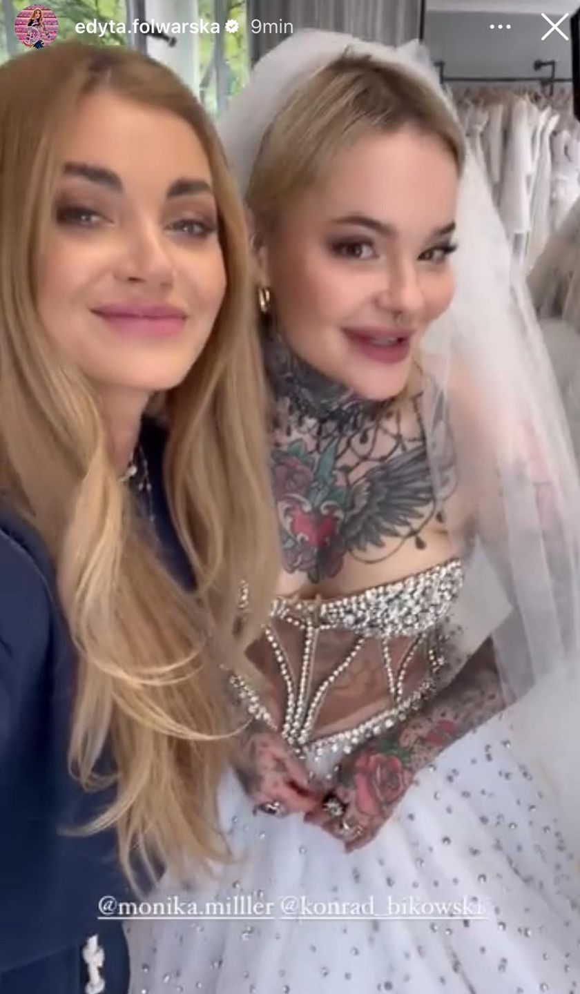 Monika Miller mierzy suknie ślubne