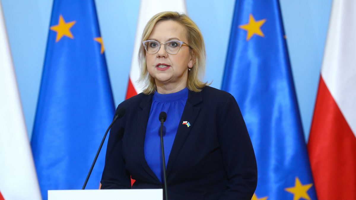 Minister klimatu Anna Moskwa ogłasza gwarantowaną cenę węgla - 996 zł za tonę.