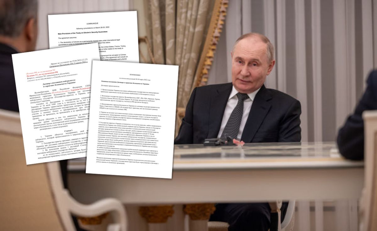 Ujawniono projekt porozumień między Ukrainą a Rosją. "Jedyny przypadek"