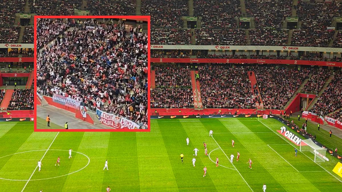 Węgrzy i Polacy połączyli siły na trybunach PGE Narodowego