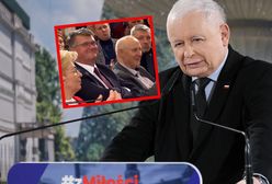 Na spotkaniu z Kaczyńskim pojawił się Wąsik. Ludzie zaczęli skandować
