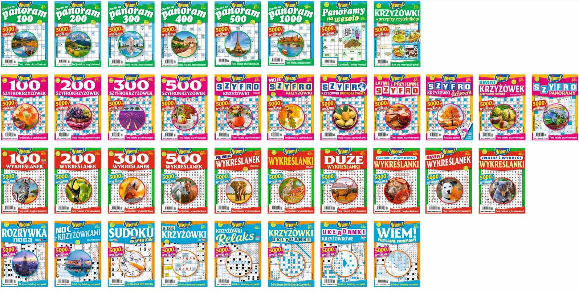 Tytuły objęte rebrandingiem