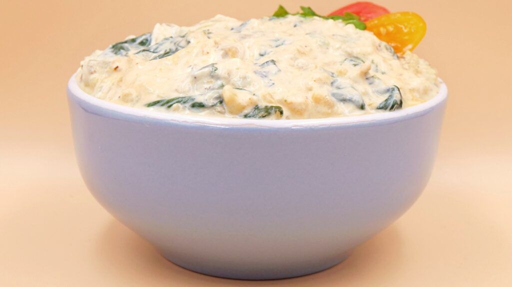 kasza bulgur z boczniakami w sosie jogurtowym przepis
