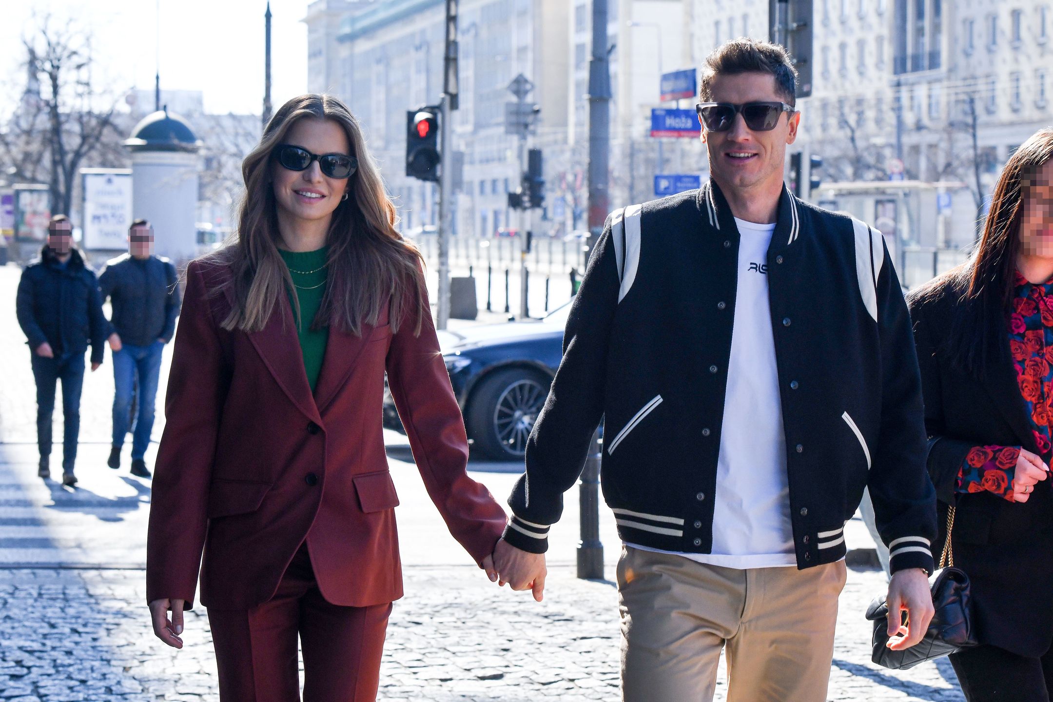 Anna i Robert Lewandowscy idą do studia "Dzień Dobry TVN"