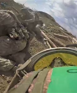 Kamera na hełmie wszystko nagrała. Przerażający moment na froncie