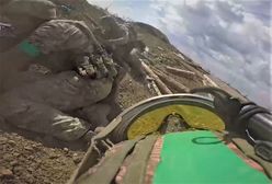 Kamera na hełmie wszystko nagrała. Przerażający moment na froncie