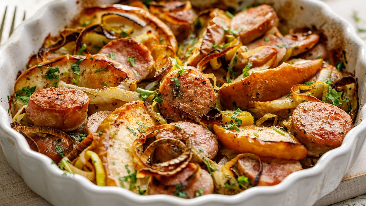 Zapiekanka z kiełbasą