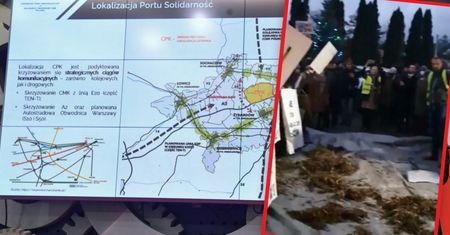 Obrzucili ich gnojem i jajkami. Są przeciw strategicznej inwestycji PiS