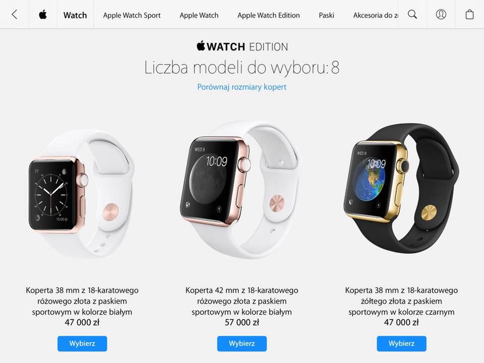 Apple Watch zmierza do Polski. Oto polskie ceny. Aktualizacja: jest i data premiery 14