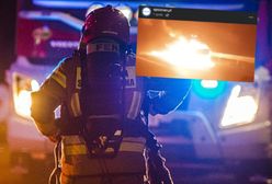 Pożar na S11 pod Poznaniem. Auta stanęły w płomieniach