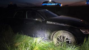 Mokre: Kolizja zakończona w rowie. Kierująca miała ponad dwa promile