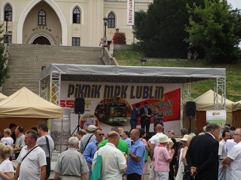 Piknik komunikacyjny MPK Lublin na Placu Zamkowym