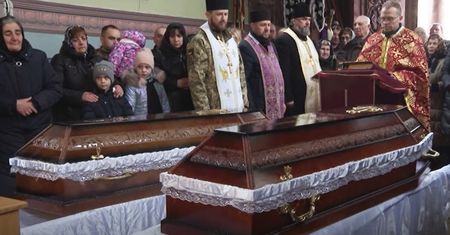Poruszający pogrzeb ukraińskich żołnierzy. "Są dla nas jak anioły"