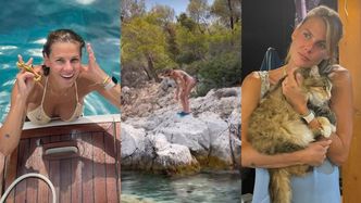 Marta Wierzbicka pozuje w bikini, relaksując się na greckich wakacjach na jachcie (ZDJĘCIA)