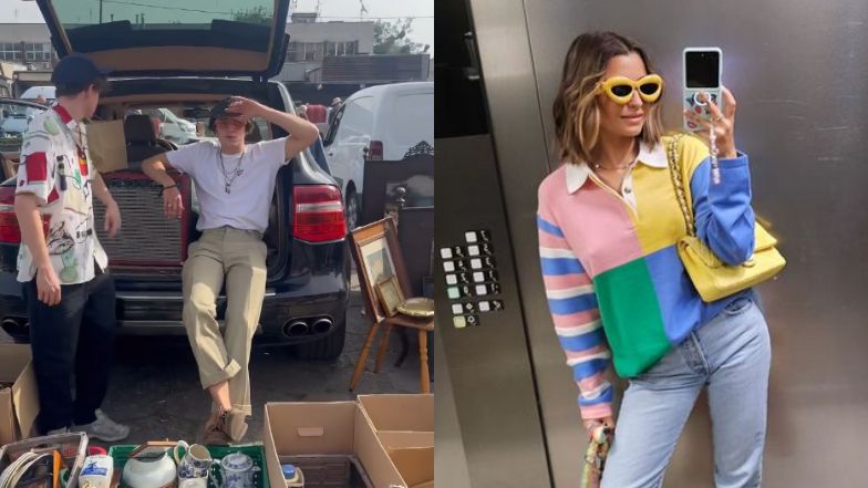 Julia Wieniawa odwiedziła Nikodema Rozbickiego na targu staroci