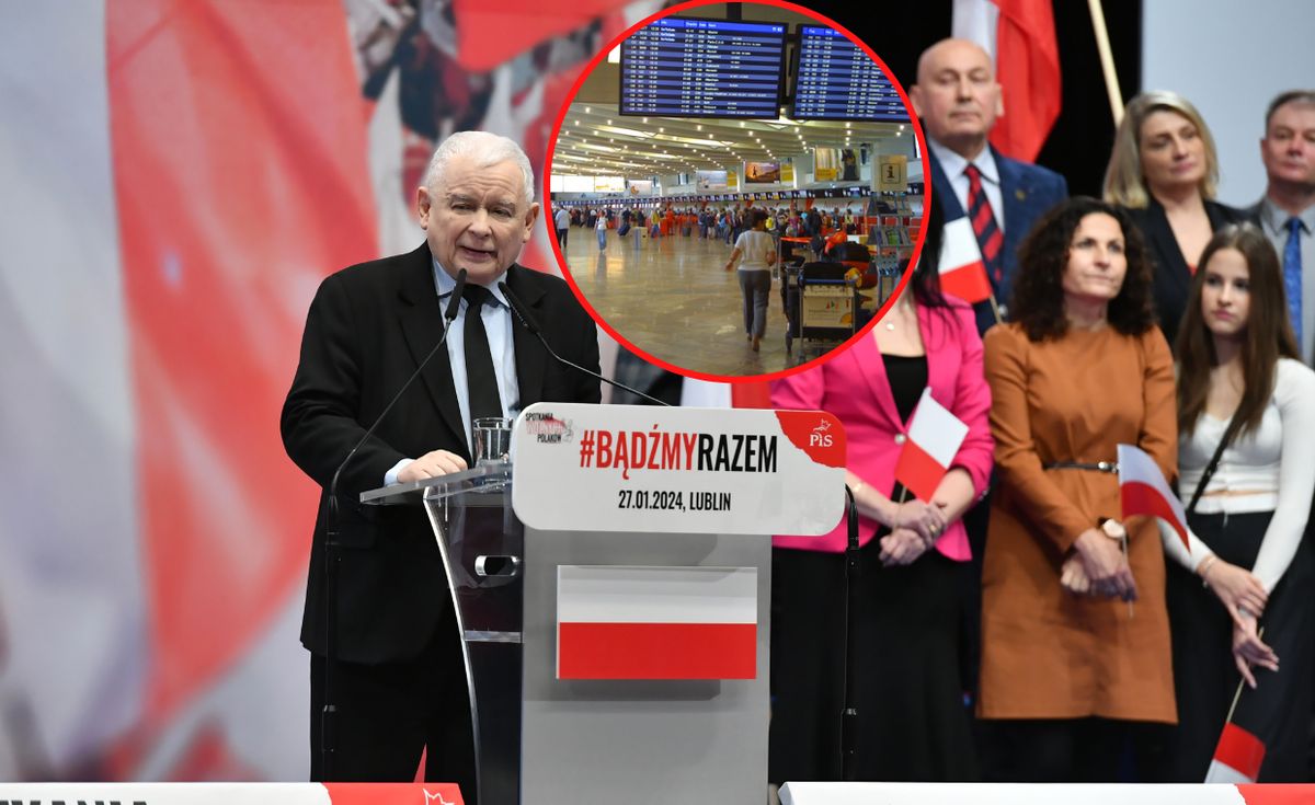 Jarosław Kaczyński wspominał wiedeńskie lotnisko