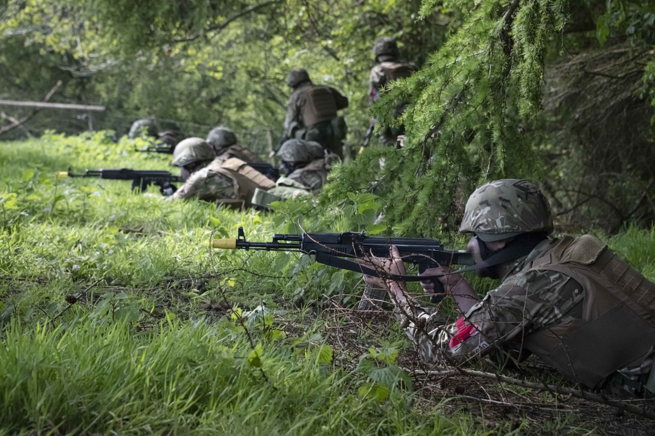 Trening ukraińskich oddziałów w ramach operacji UNIFIER