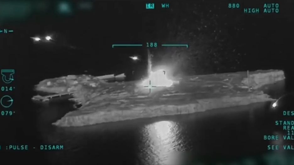 Nowe nagranie z nalotu na rosyjskie pozycje