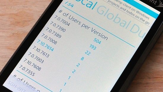 Aplikacja dla WP7 ujawnia kolejne wersje systemu 1