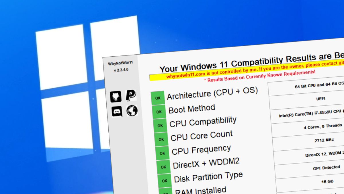 Windows 11 - sprawdź, czy zadziała z aplikacją WhyNotWin11