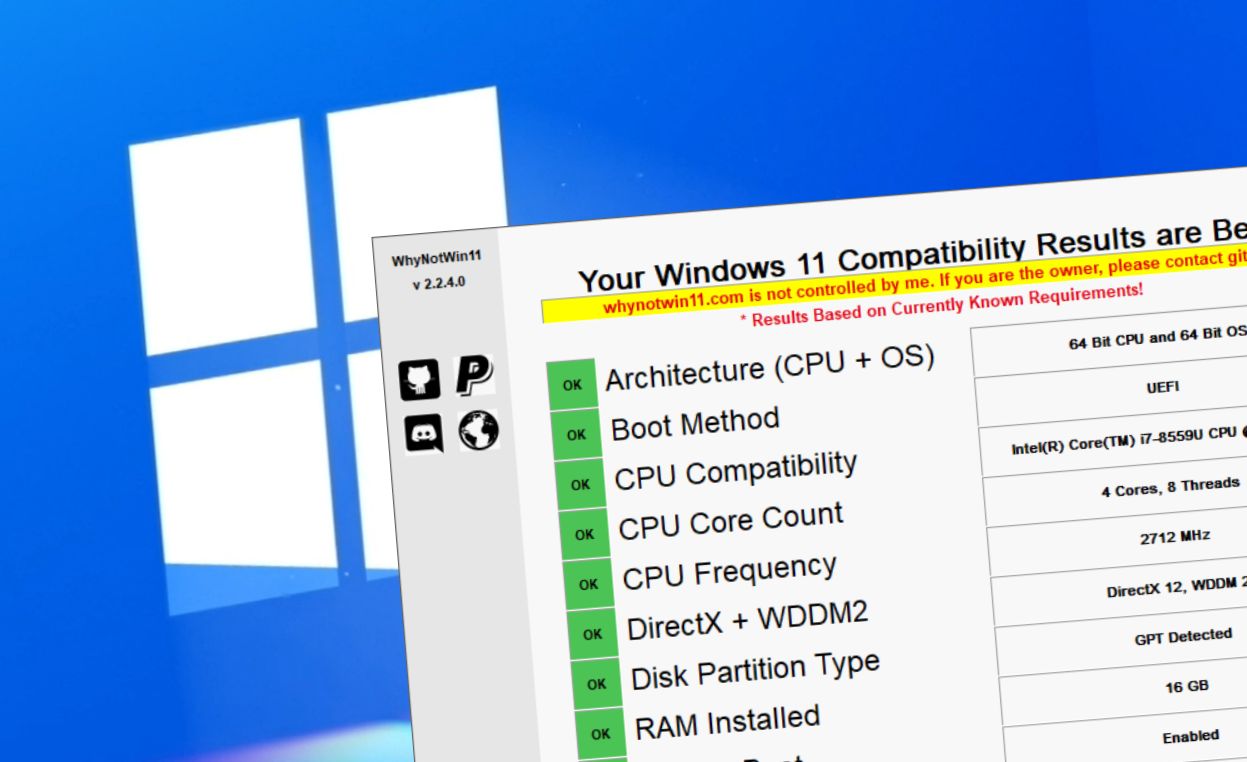 Windows 11 - sprawdź, czy zadziała z aplikacją WhyNotWin11