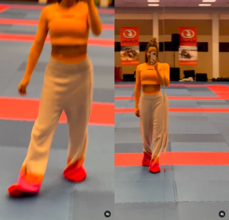 Małgorzata Rozenek na obozie Anny Lewandowskiej