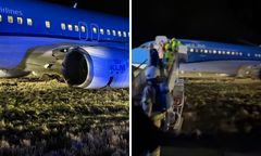 Wypadek na lotnisku w Oslo. Jest nagranie