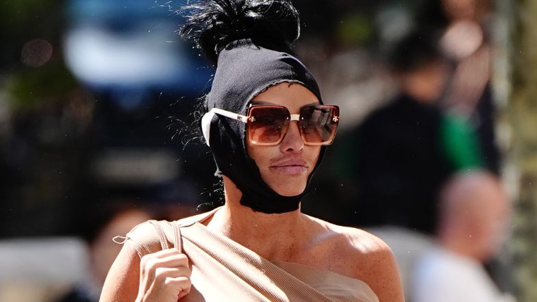 Katie Price flaunts new facelift despite financial woes and arrest