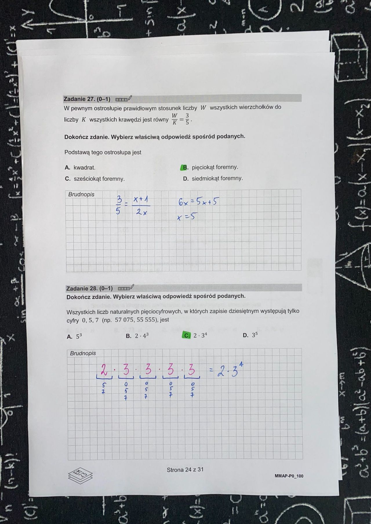 Matematyka. Odpowiedzi