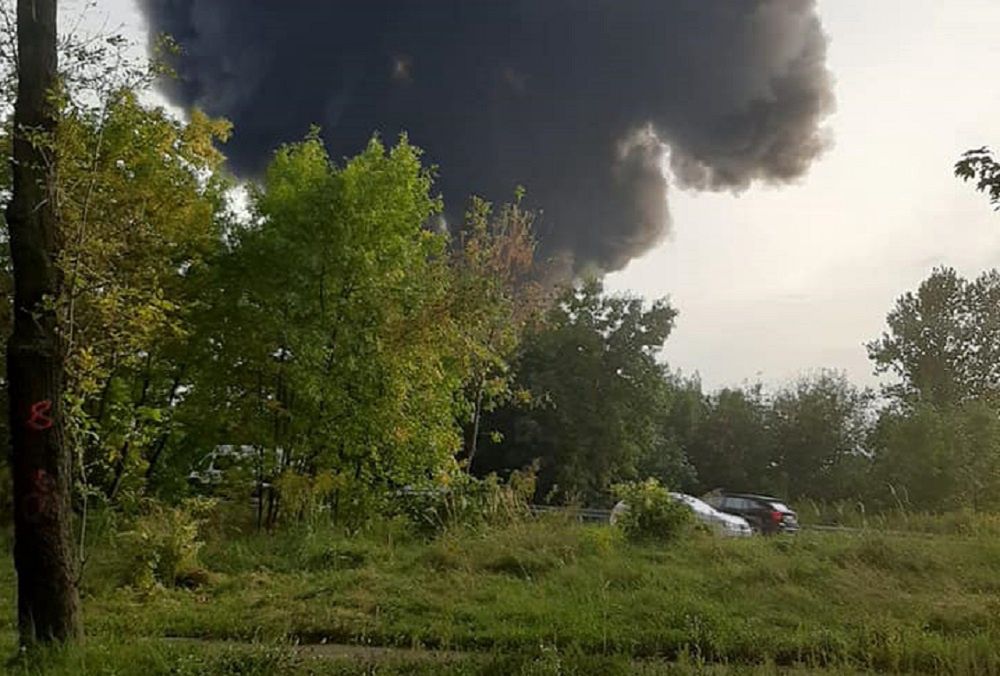 Sosnowiec. Groźny pożar na wysypisku śmieci