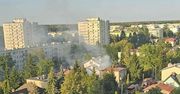 Warszawa: Pożar garażu przy budynku jednorodzinnym w Wawrze