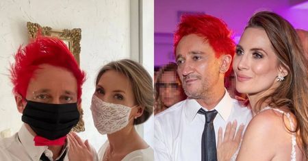 Tak wyglądał ŚLUB Michała i Poli Wiśniewskich w czasie pandemii. Dwa lata później odnowili przysięgę i wyprawili wesele (FOTO)