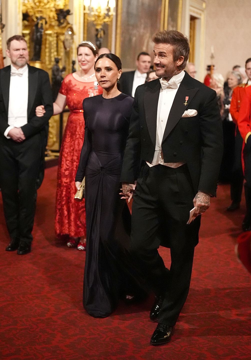 David i Victoria Beckham na kolacji z Emirem Kataru