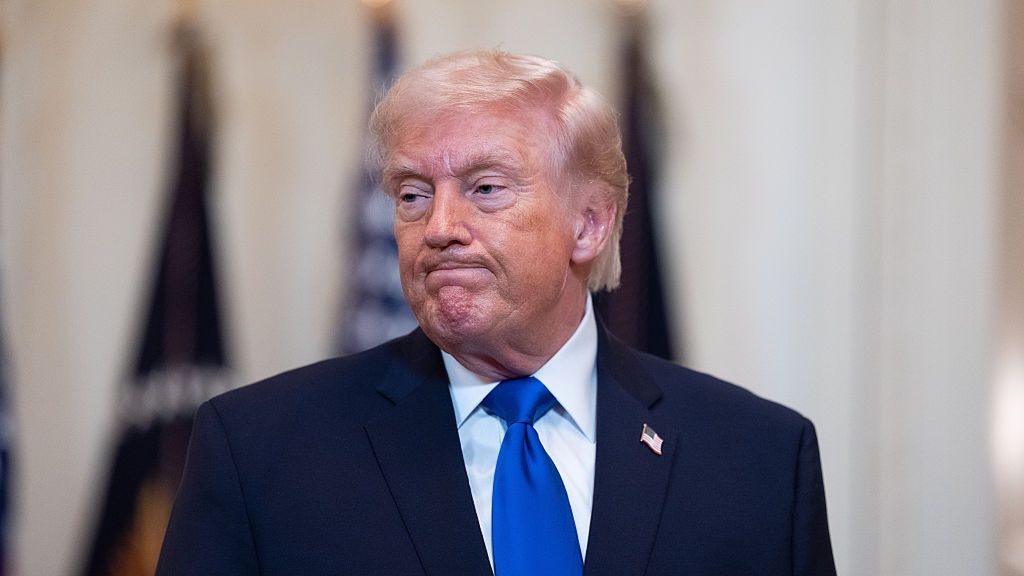 President Trump Hosts Angel Families Remembrance Ceremony
US President Donald Trump during an angel families remembrance ceremony in the East Room of the White House in Washington, DC, US, on Monday, Feb. 23, 2026. President Donald Trump threatened higher tariffs on goods from countries that "play games" with their existing US trade agreements following the Supreme Court's decision quashing his global duties. Photographer: Aaron Schwartz/CNP/Bloomberg via Getty Images
Bloomberg
u.s. government, us, 2026uspolitics, united states of america, the white house, americas, government news, immigration issues, north american, immigration law, u.s.a., american