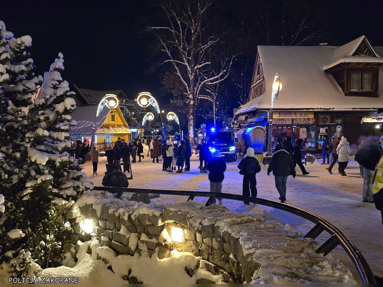 Noc sylwestrowa w Zakopanem. Policja podsumowała działania