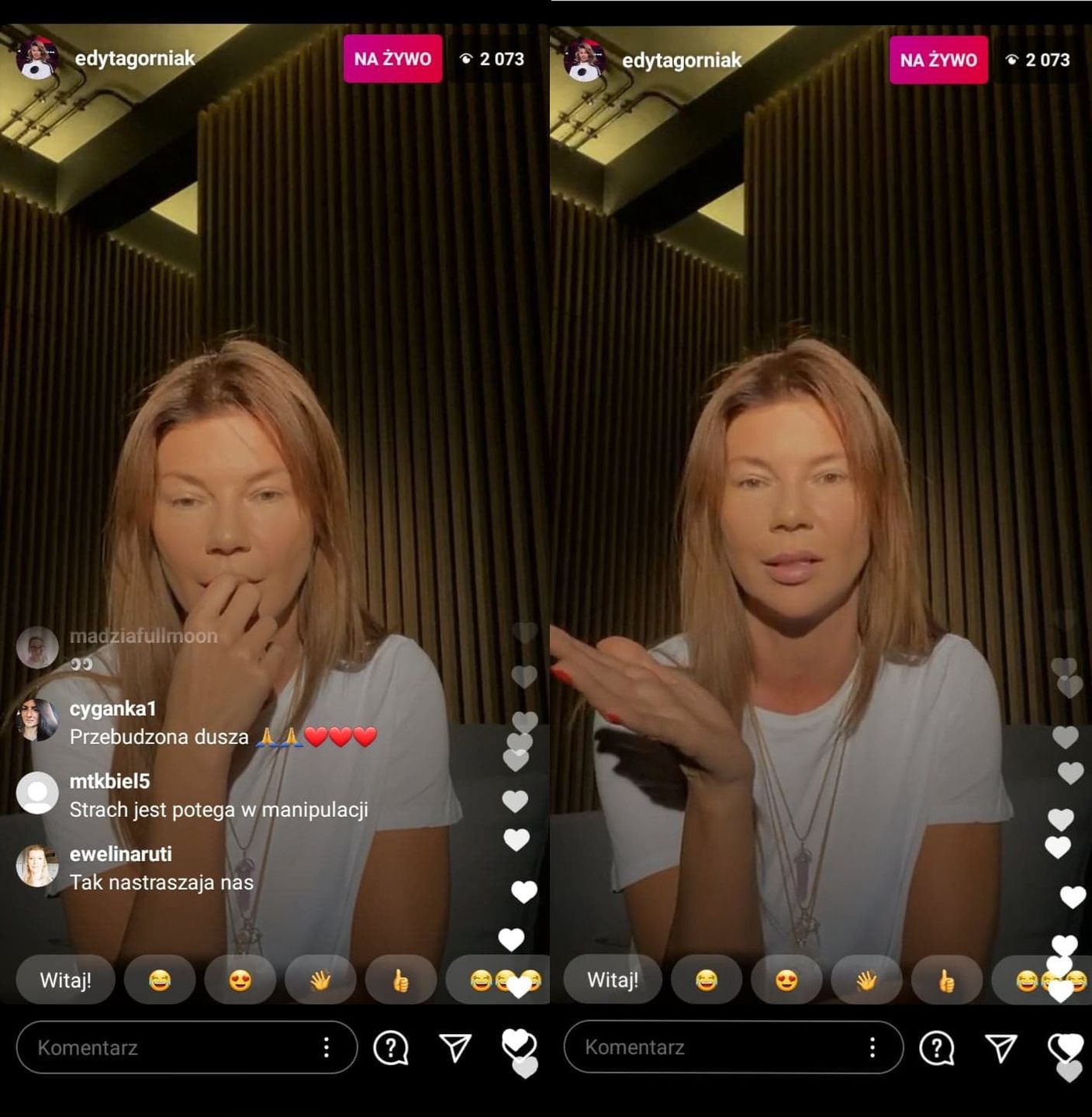 Edyta Górniak odleciała podczas ostatniego live'a na Instagramie