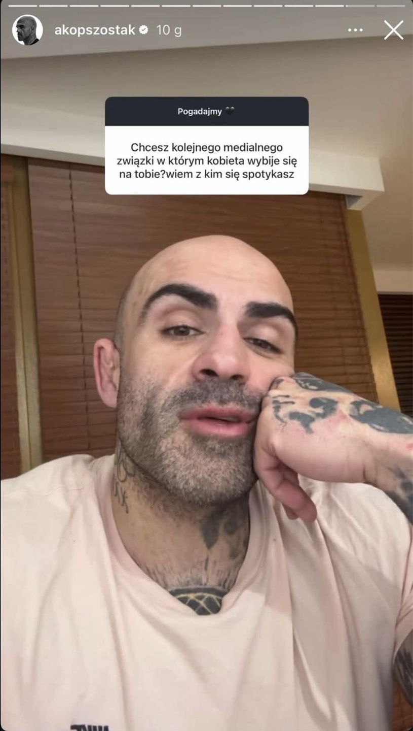 Akop Szostak oburzony komentarzami 