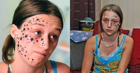Tak dziś wygląda kobieta, która wytatuowała sobie na twarzy 56 gwiazdek! Poznalibyście ją? (FOTO)
