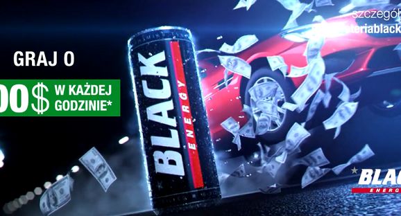 Black Energy Drink promowany w loterii ze 100 dolarami co godzinę (wideo)