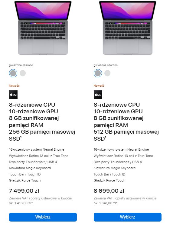 MacBook Air (i Pro) z M2: ceny w Polsce